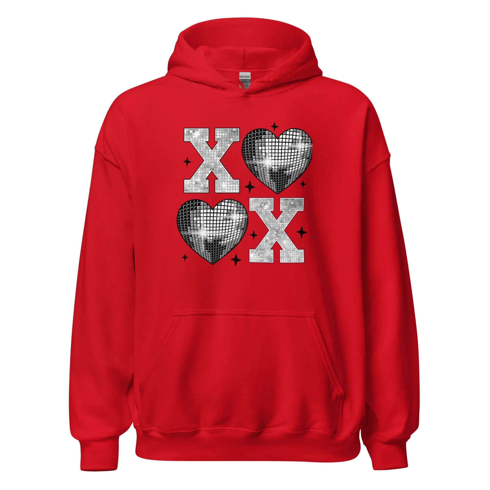 XOXO Silver - Cozy Valentine’s Day Hoodie – Romantic Designs for 2025