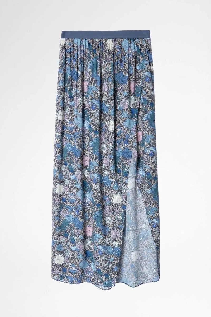 Zadig & Voltaire Josia Wild Garden Skirt- Mackintosh